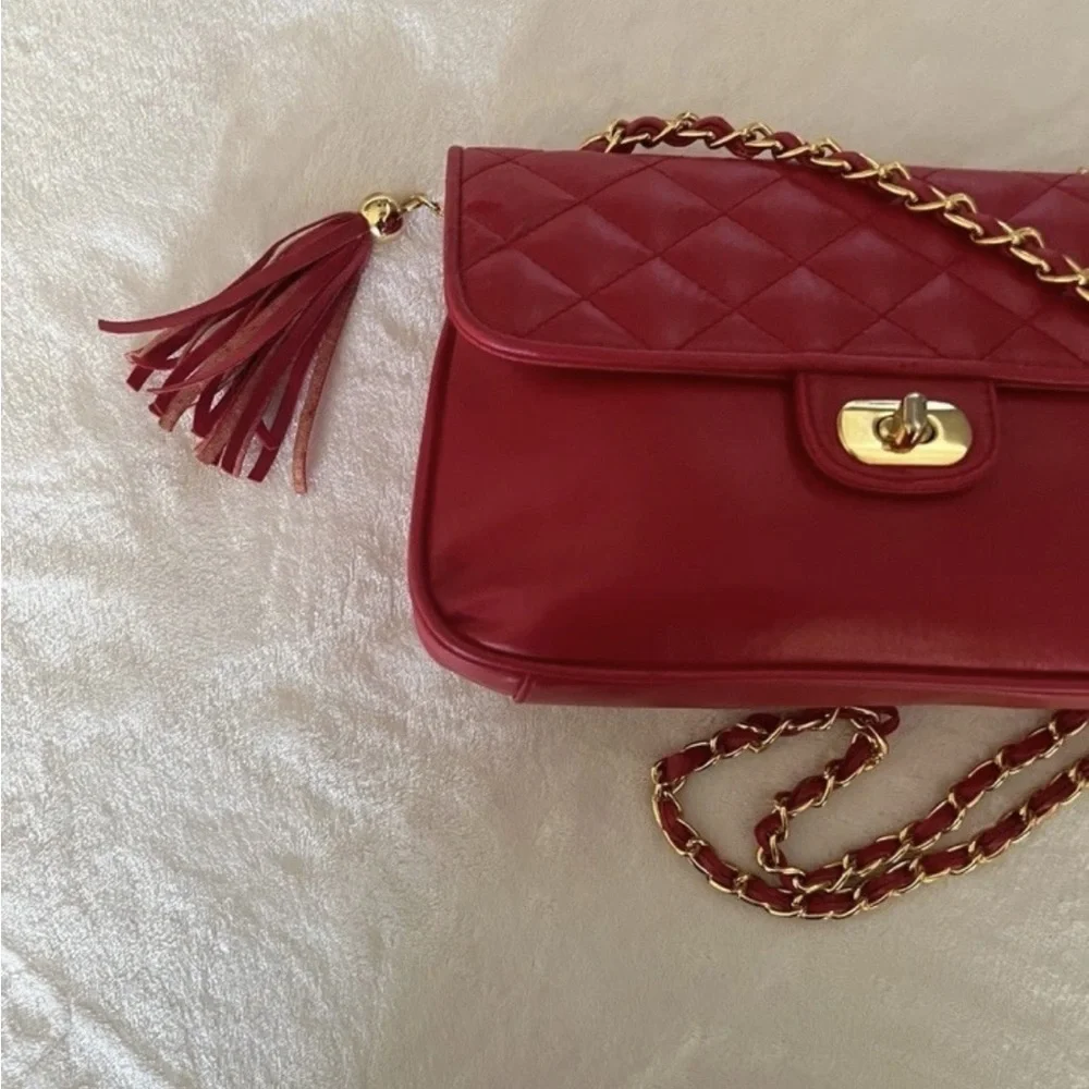 🩷 Laura Scott Chain Crossbody Purse Red🩷